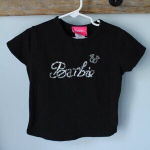 Barbie Size 5 Silver Sequin Shirt Black